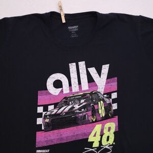 Hendrick Motor Sports Ally 48 Graphic Short Sleeve T-Shirt Mens Size 3XL Black
